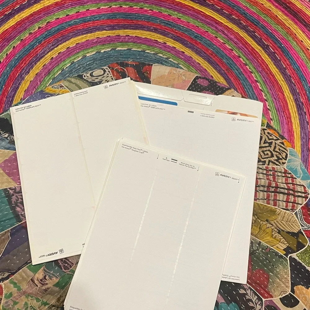 Assorted Avery Labels